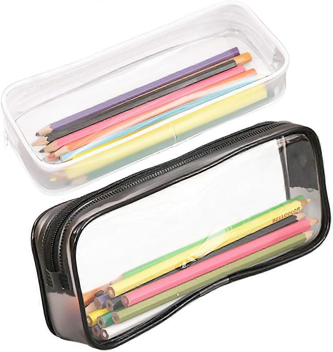 Clear Pen Pencil Case Pouch Big