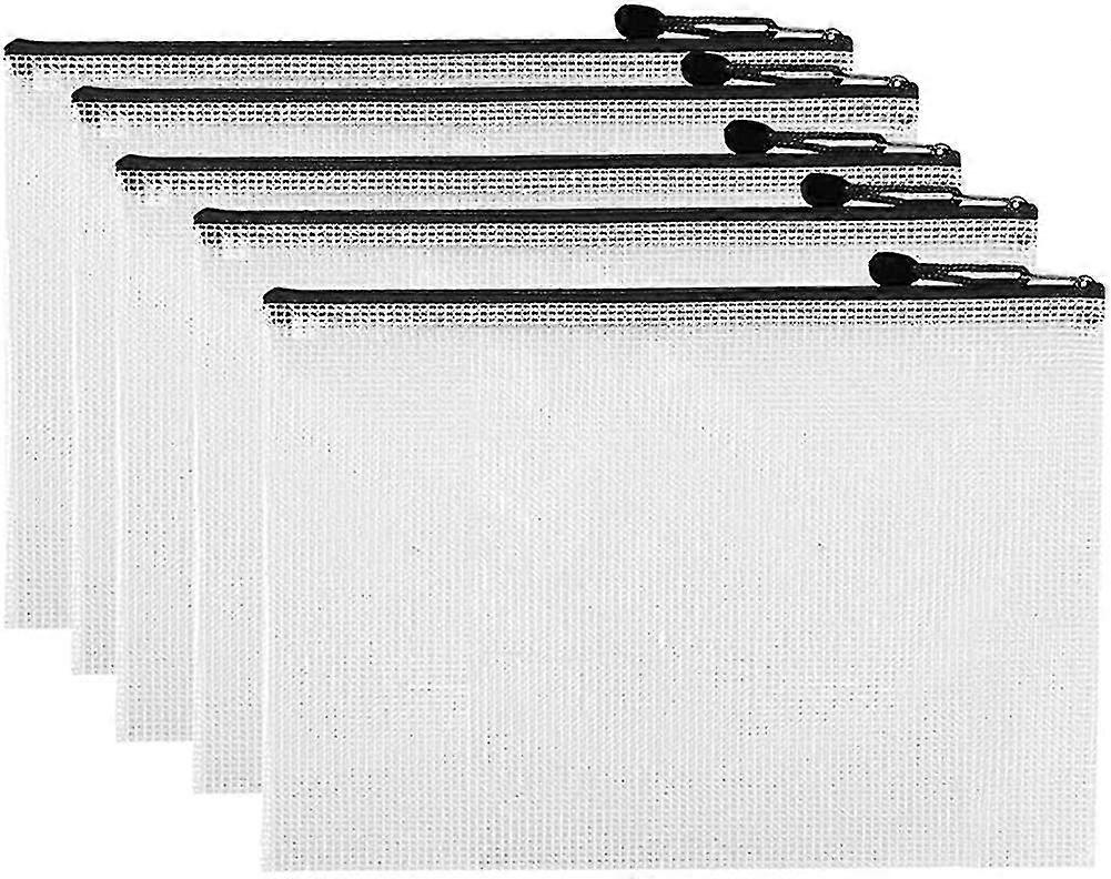 Mesh Zipper Pouches - Zipper File Bags/waterproof Document Bags/plastic