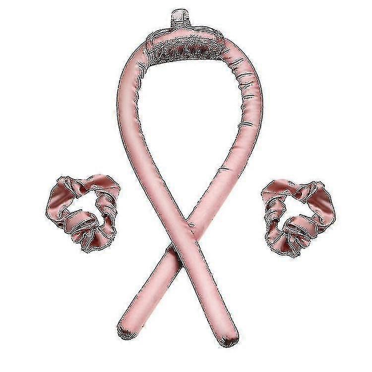 Varilla de rizado sin calor Diadema-rosa