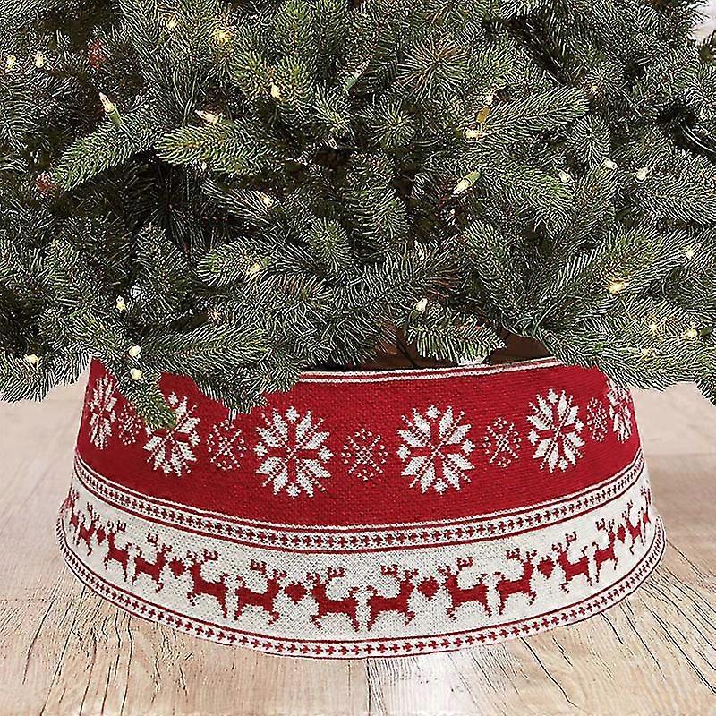New Christmas Decoration Black And White Grid Car Three-dimensional Christmas Tree Skirt B