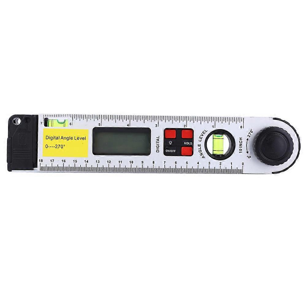 0~270 Digital Infrared Protractor Electronic Level Inclinometer Angle Ruler 250mm