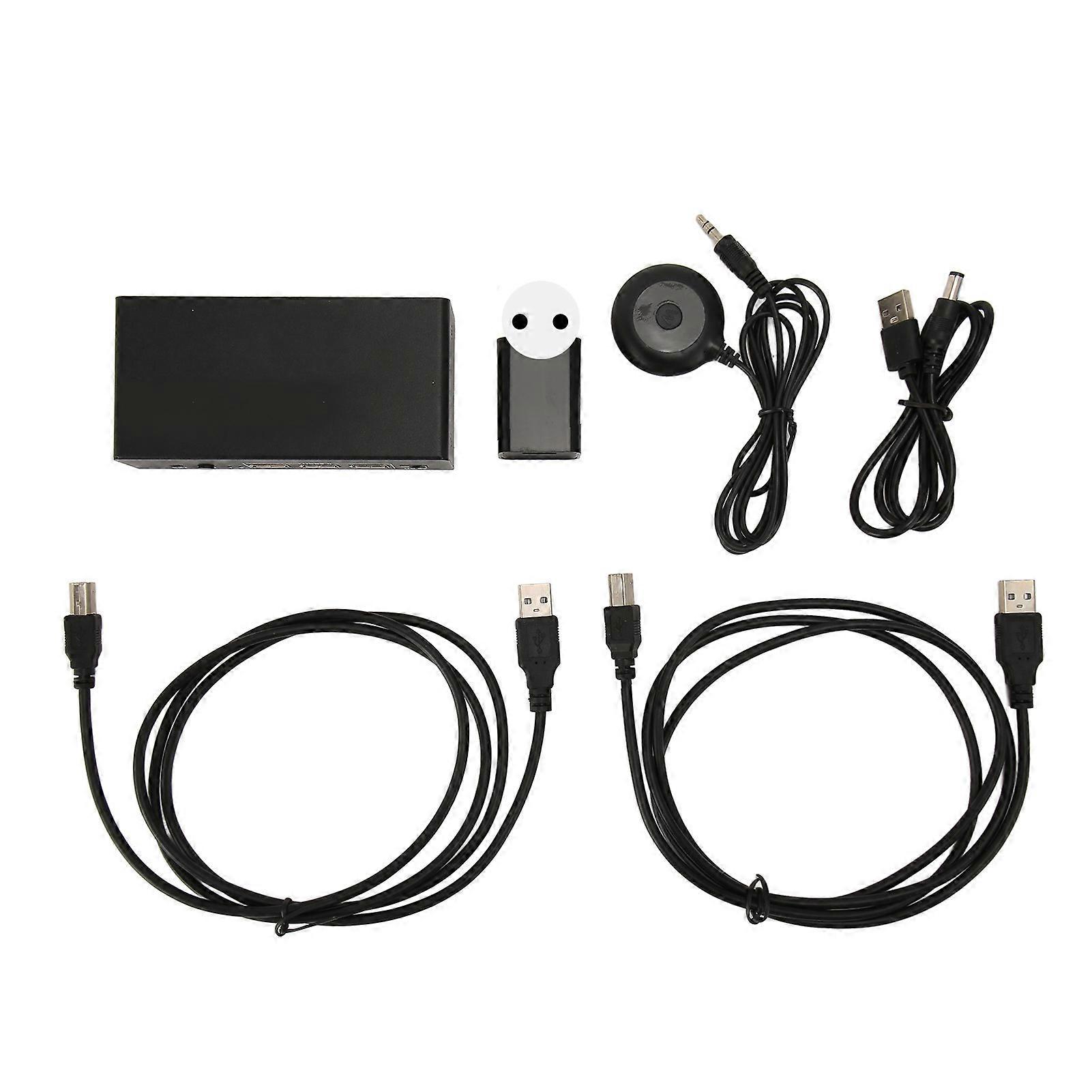 2x1 Dual Displayport HD Multimedia Interface KVM Switch Unterstützung 8K 30Hz 4K 60Hz KVM Switcher für 2 PC Share 2 Monitore 3 USB-Port EU-Stecker