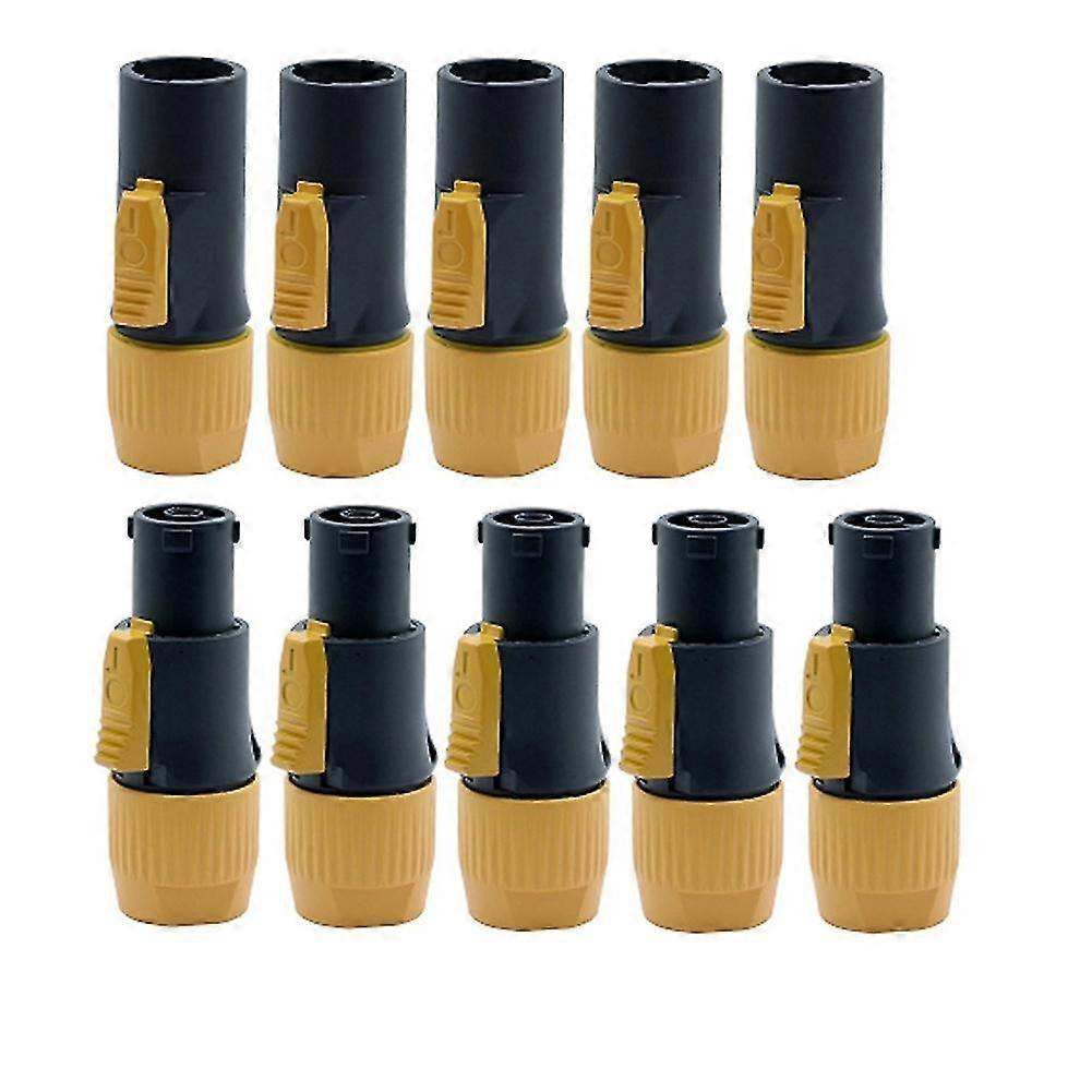 10Pcs Flame-Retardant Industrial Power Connector Output Input 20A Waterproof Power Connector LED La