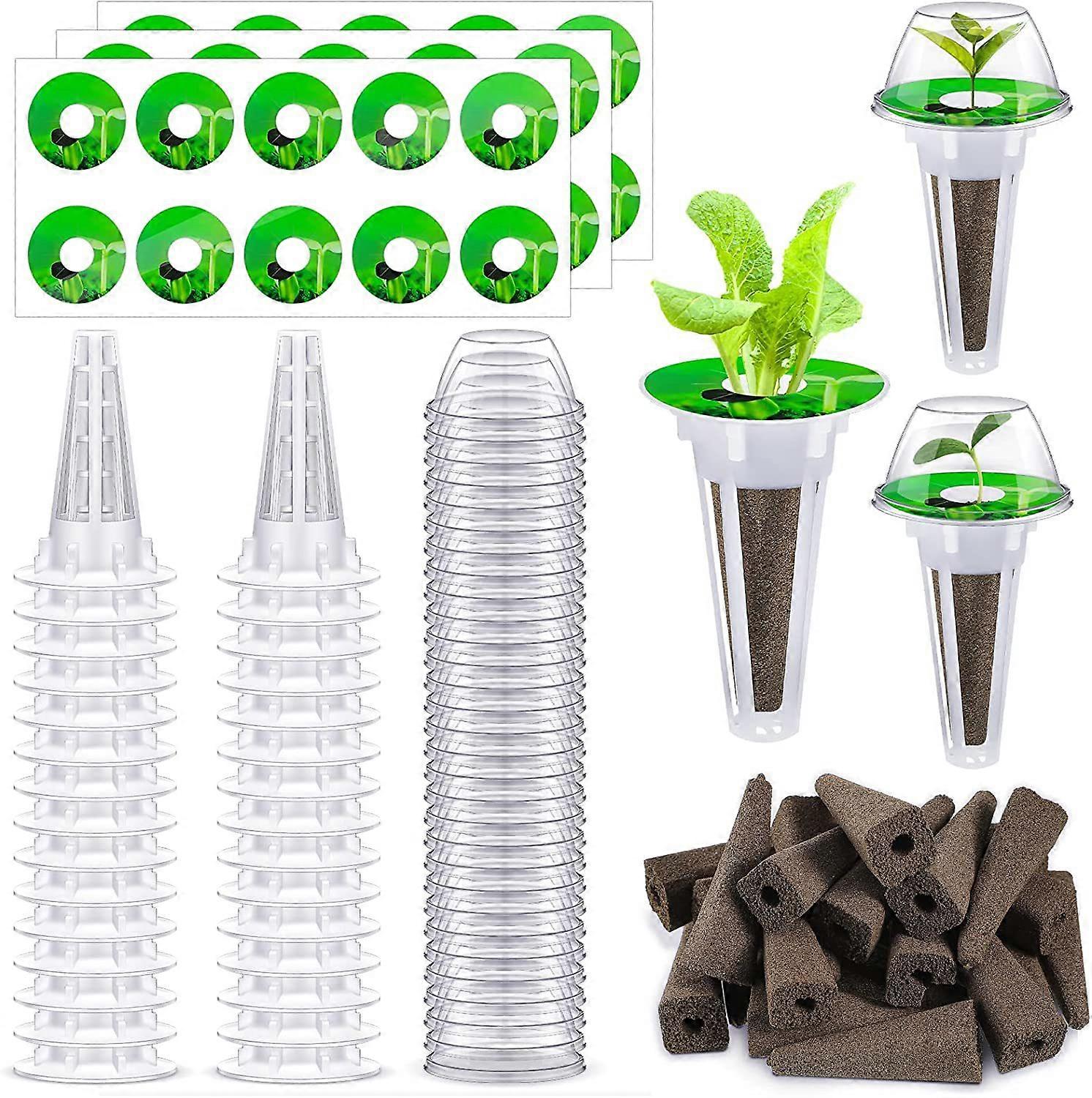 30pcs Hydroponic Planting Soilless Cultivation Planting Basket Round Hydroponic Vegetable Planting Basket