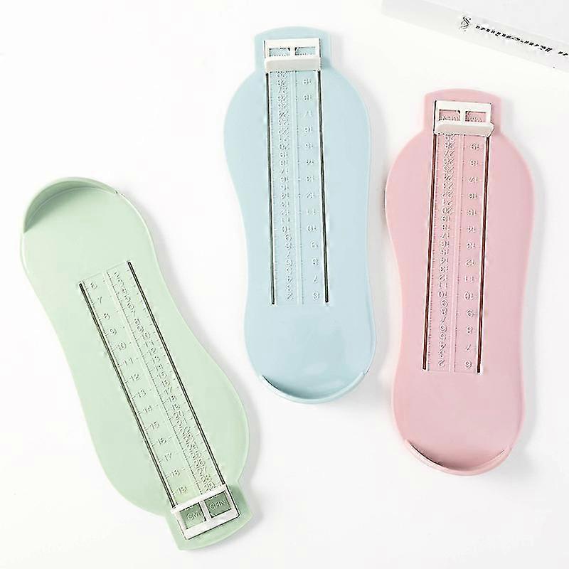 Foot Measurement Device, Shoe Size Measurement Device, Determine Children's Shoe Size (3pcs, Pink+green+blue)