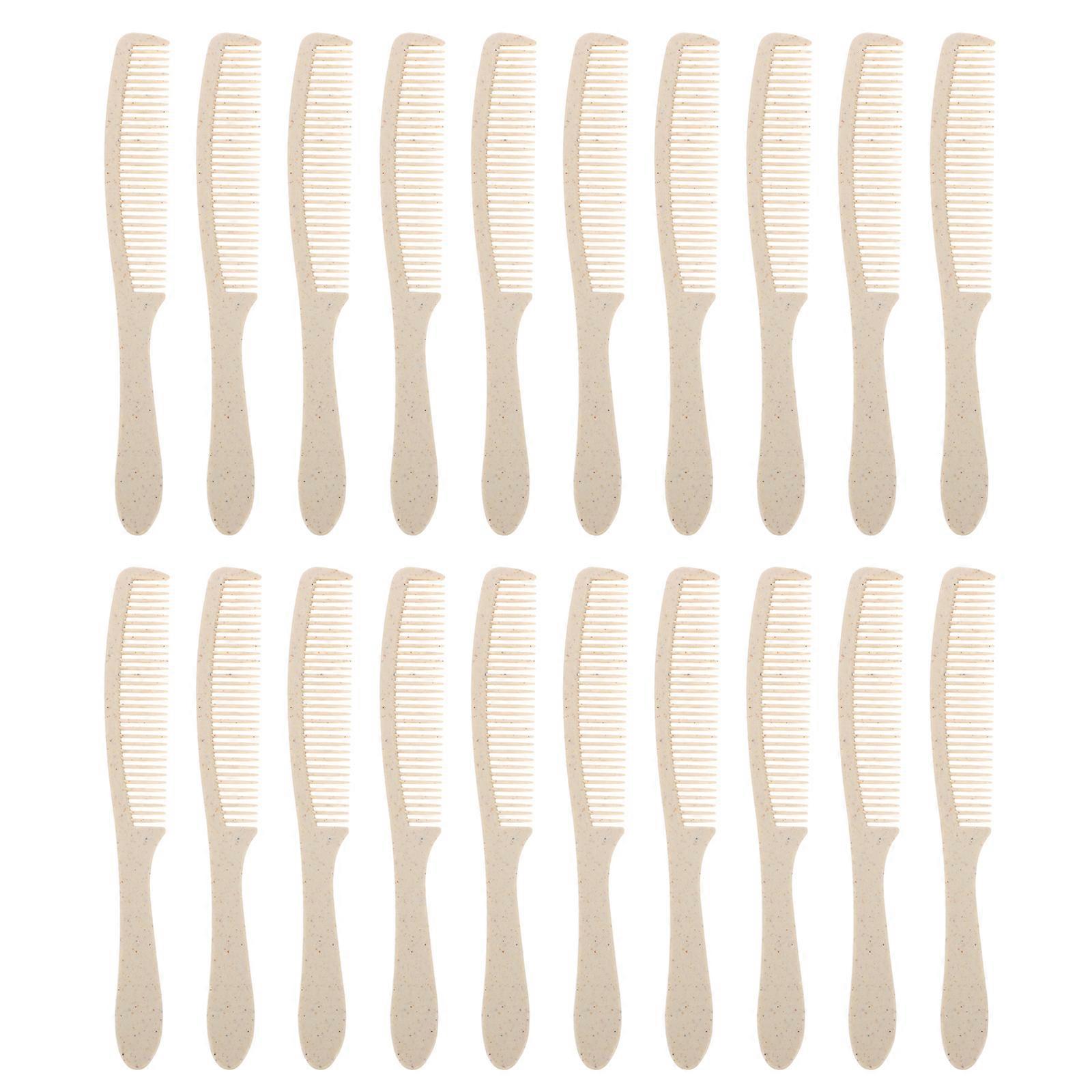 50 Sets Disposable Combs Handle Hair Combs Portable Hotel Combs with Covers