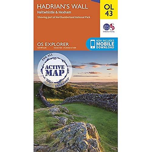 Hadrianus mur: Haltwhistle & Hexham (OS Explorer Active)
