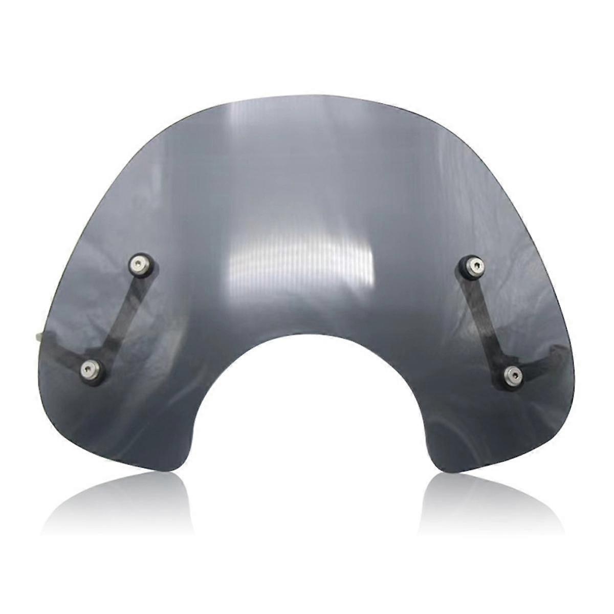 Motorcycle Windshield WindScreen Wind Deflector Wind Shield Spoiler for NS125LA Ns125La(Smoke Grey)