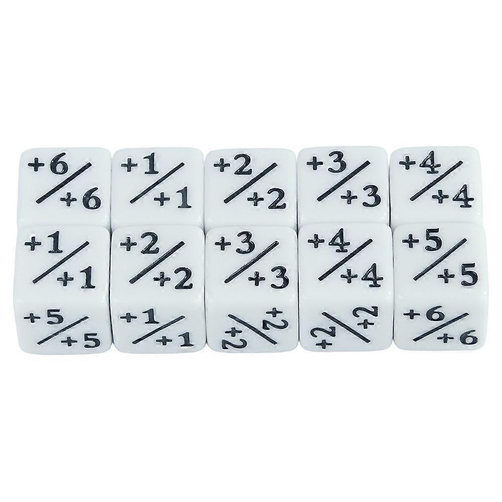 Dados D6 compatibles con accesorios de juego de cartas, dados de fichas, contadores de dados, 10 piezas