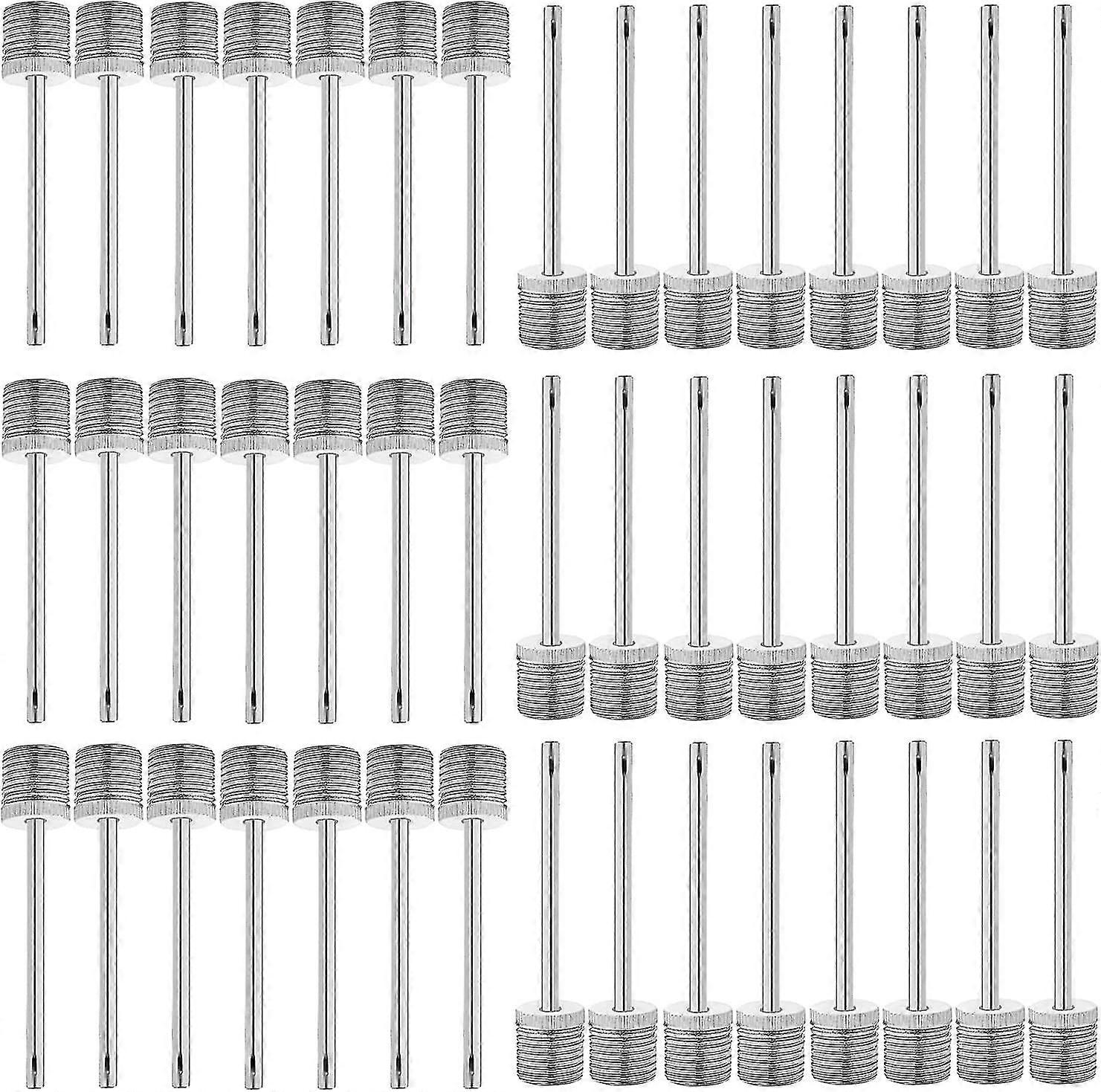 100片空气泵充气针不锈钢球泵空气充气销，适用于运动球、篮球、足球、排球、橄榄球