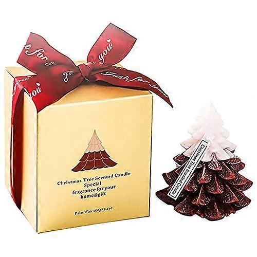 Christmas Candle Tree Shape Strong Novelty Natural Flavored Scented Candle Blossom Wax Decorative Elegant Strong Natural