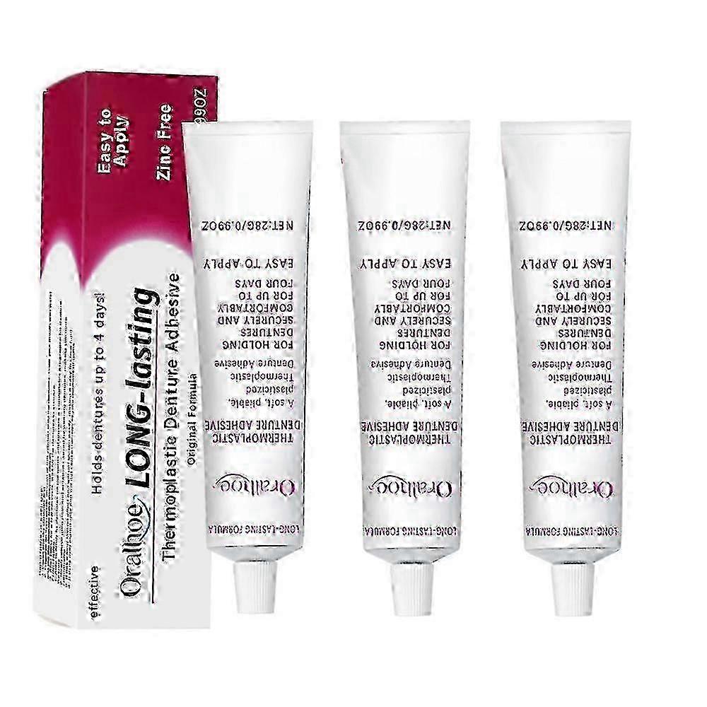 1-3pcs Thermoplastic Denture Adhesive