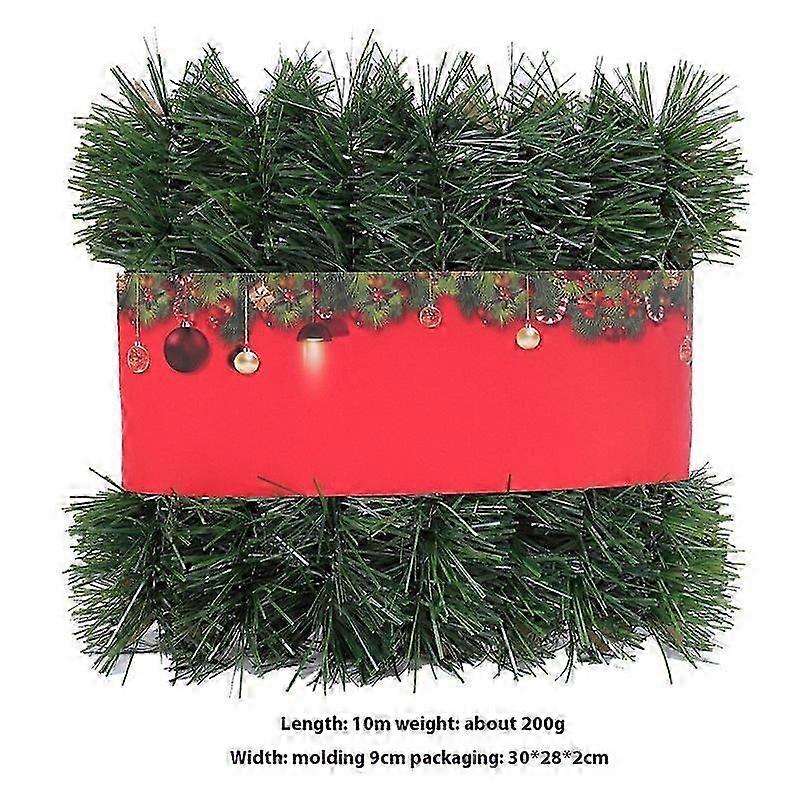 Grön rotting julkrans för festlig semesterhemsinredning