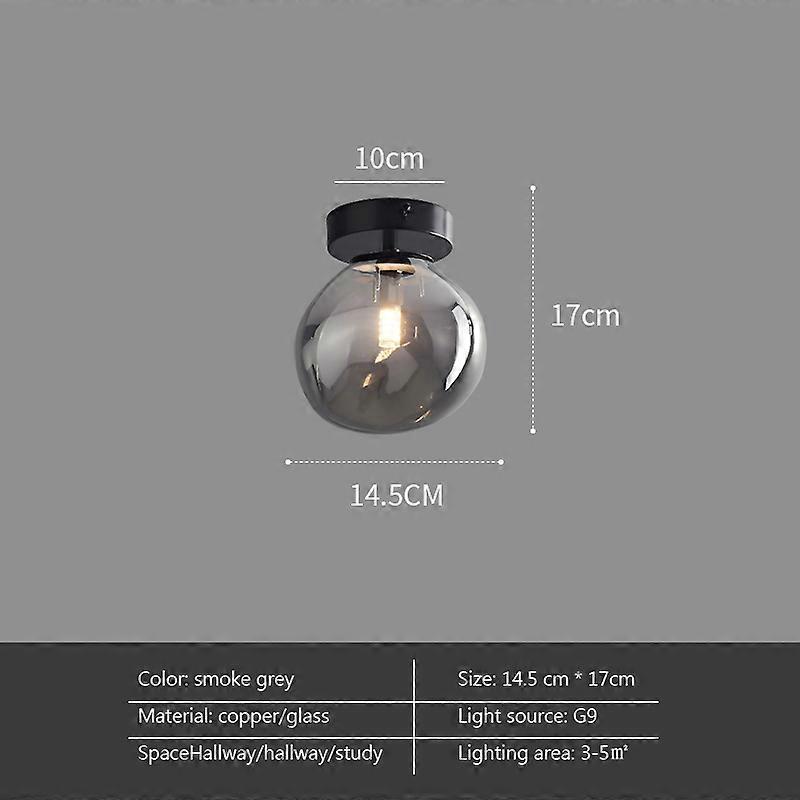 Modern Minimalist Glass Ceiling Light Nordic Texture LED Dinning Room Lamp Corridor Lustre Creative Living Room Lighting E27