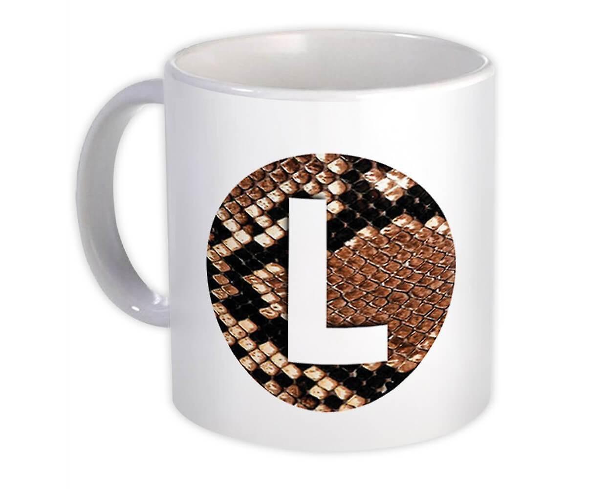 Presentmugg: Monogram Letter L Snake
