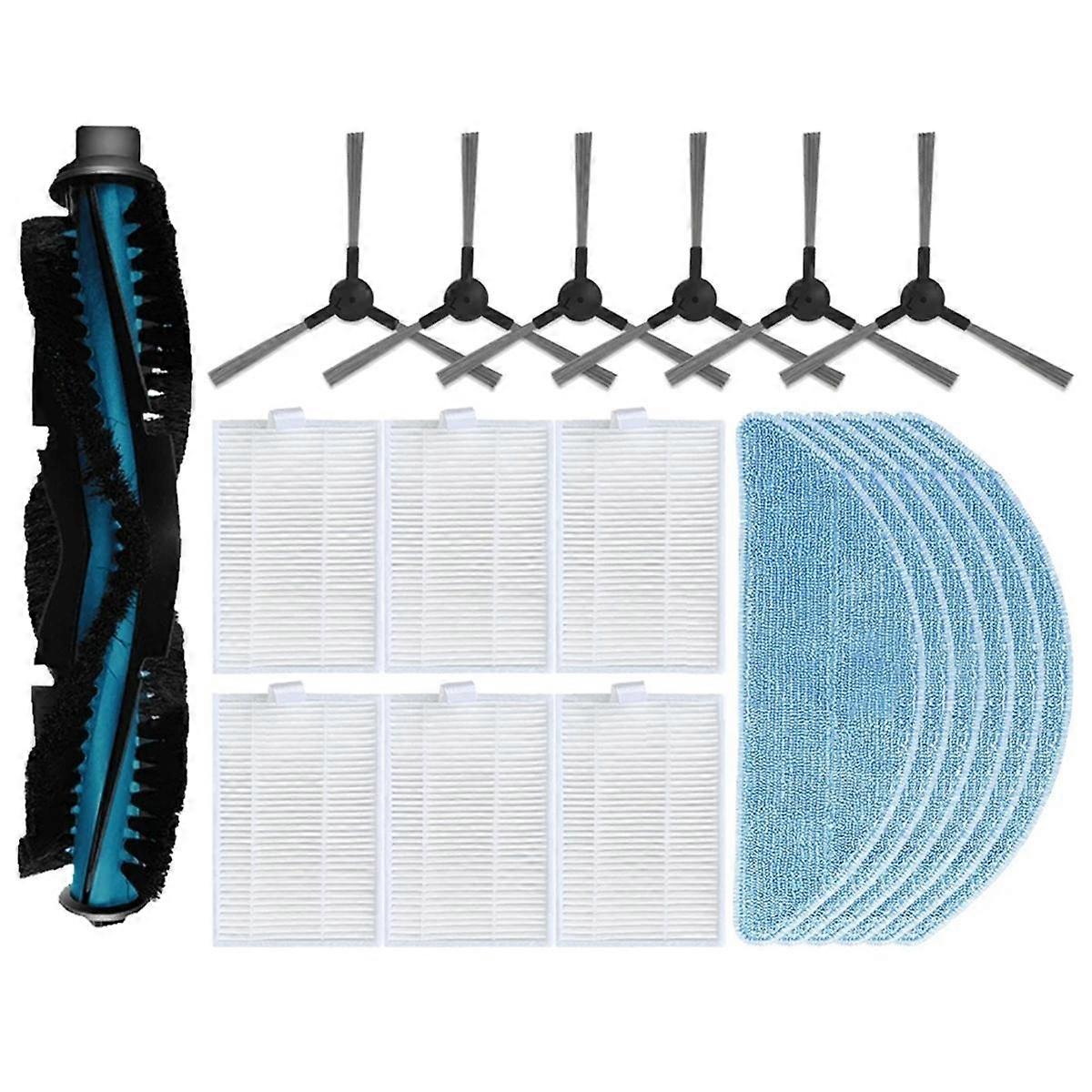 Accessory Set for Clever&Clean L-Series 707: Main Side Brush Mop Filter,A