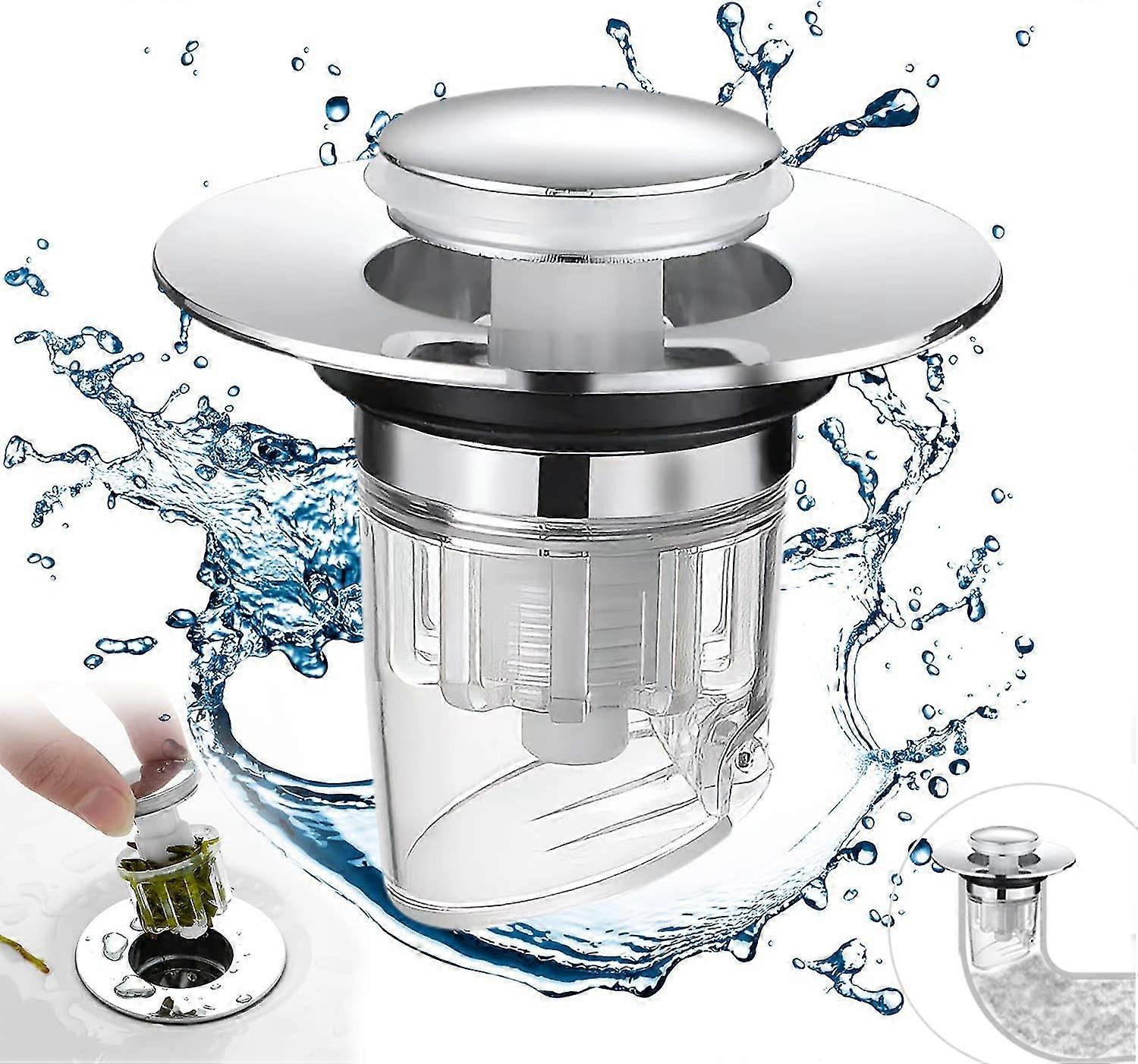 Bathroom Sink Plug,pop Up Bathtub Drain Filter