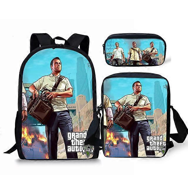 Hot Games GTA Print Schoolbag Personalized Pattern Book Bags