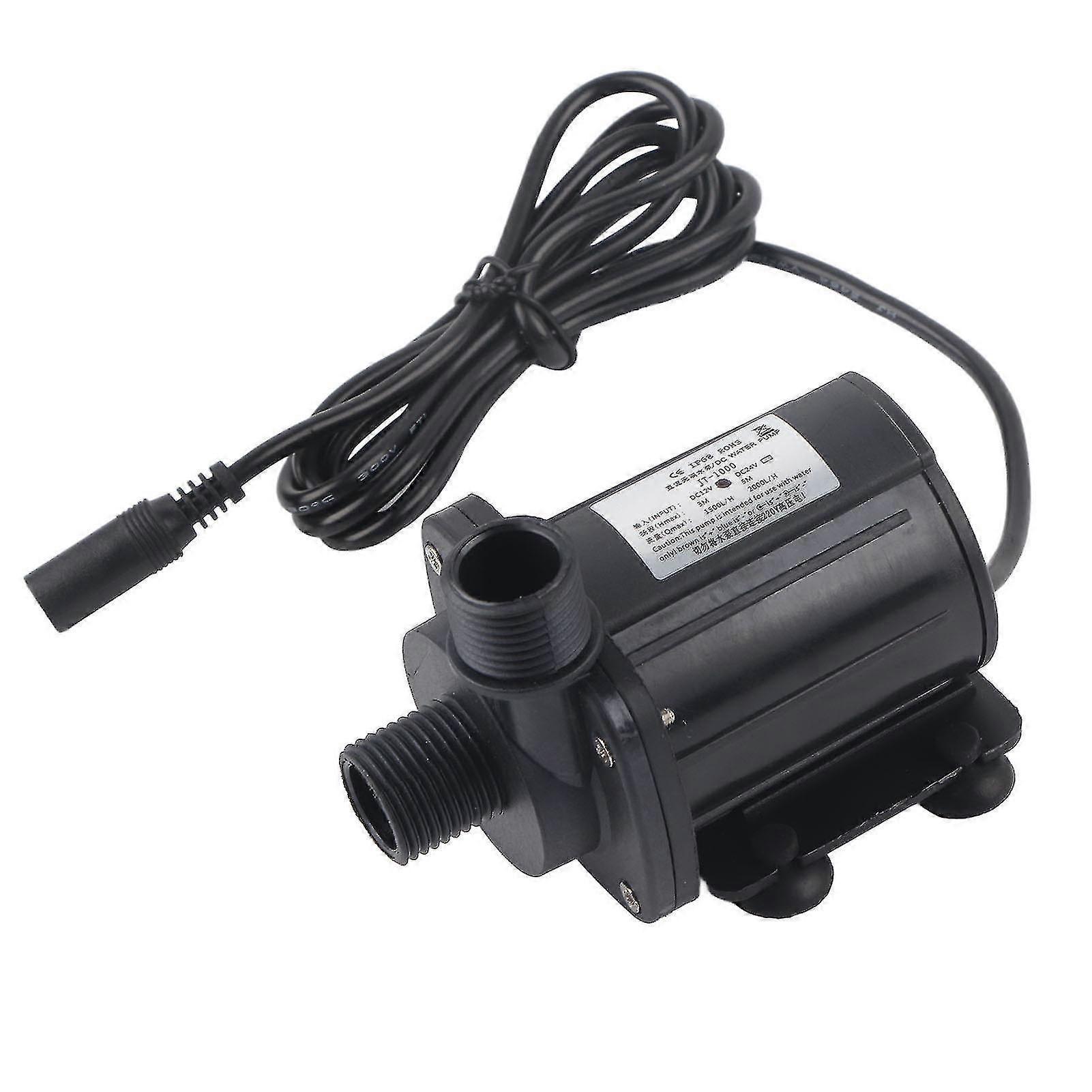 12V DC Mini Brushless Hydraulic Water Pump - 3m Head, Temperature Range 40-100