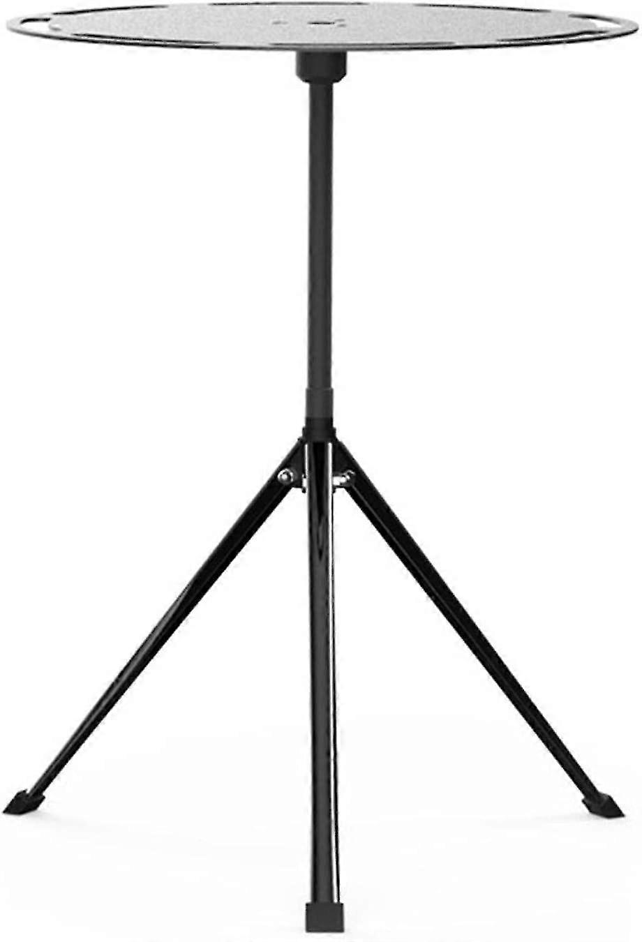 1pc Folding Aluminium Camping Table, Outdoor Camping Catering Picnic Table With Carry Bag, Round Camping Table With Tripod, For Picnic Camp Back (3-d)