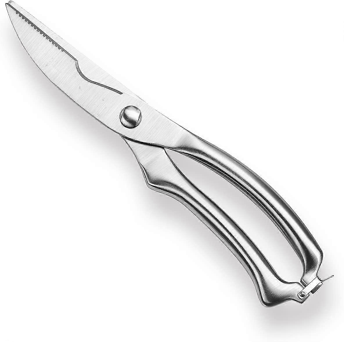 Kitchen Scissors - Multi-purpose Scissors Spring Mechanism Poultry Scissors Household Scissors Made Of Stainless Steel For Vegetables Meat Kitchen Ute