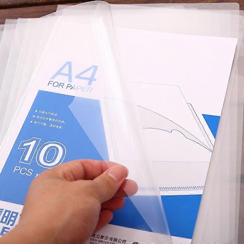 10 PCS Di Transparent Single Page A4 Folder