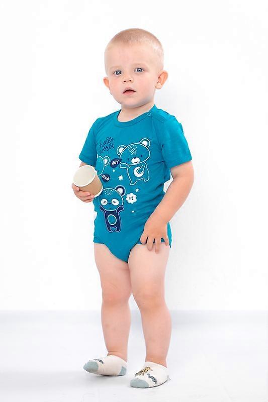 Infant Boys’ Bodysuit – Soft Cotton & Easy Snap Closures,, Summer, HC 5011-001-33-4
