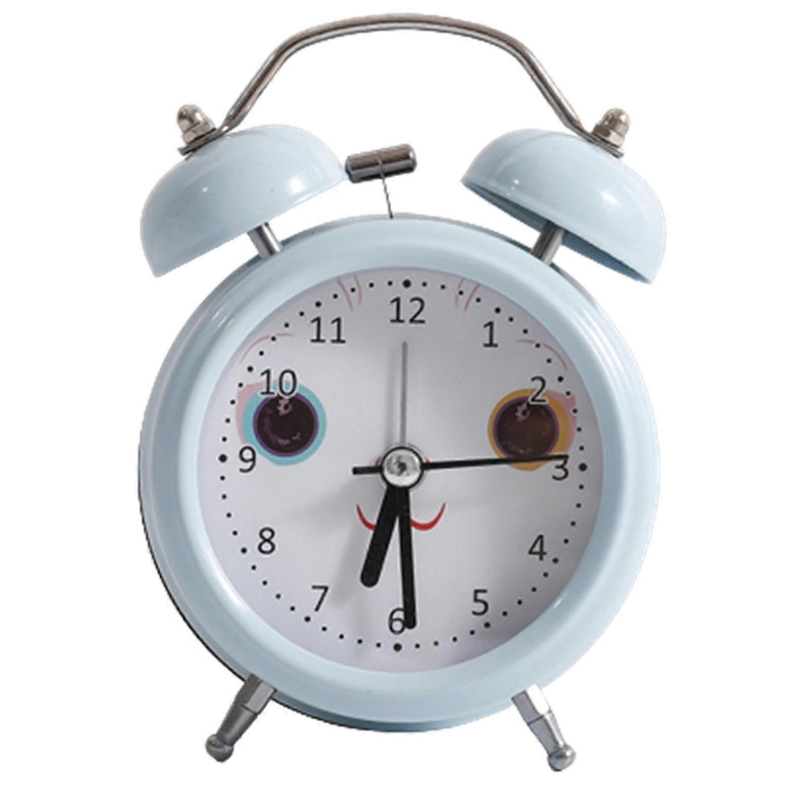 Cartoon Mini Metal Alarm Clock Creative Desktop Digital Clock For Home