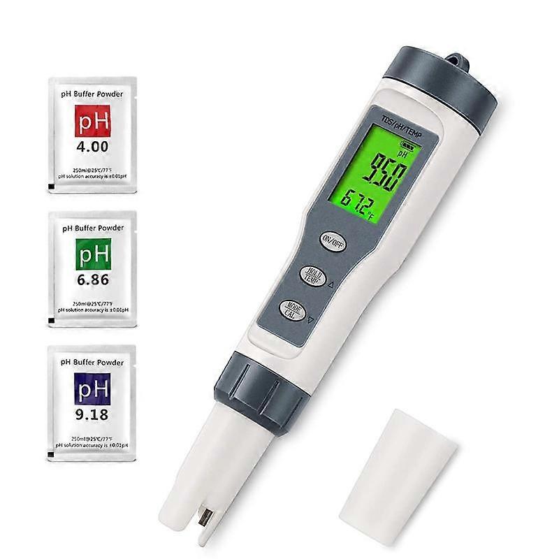 3 in 1 Digital PH Meter for Water, TDS/PH/Temp Meter, Water Tester for Drinking Water, Swimming Pool, Hydroponics