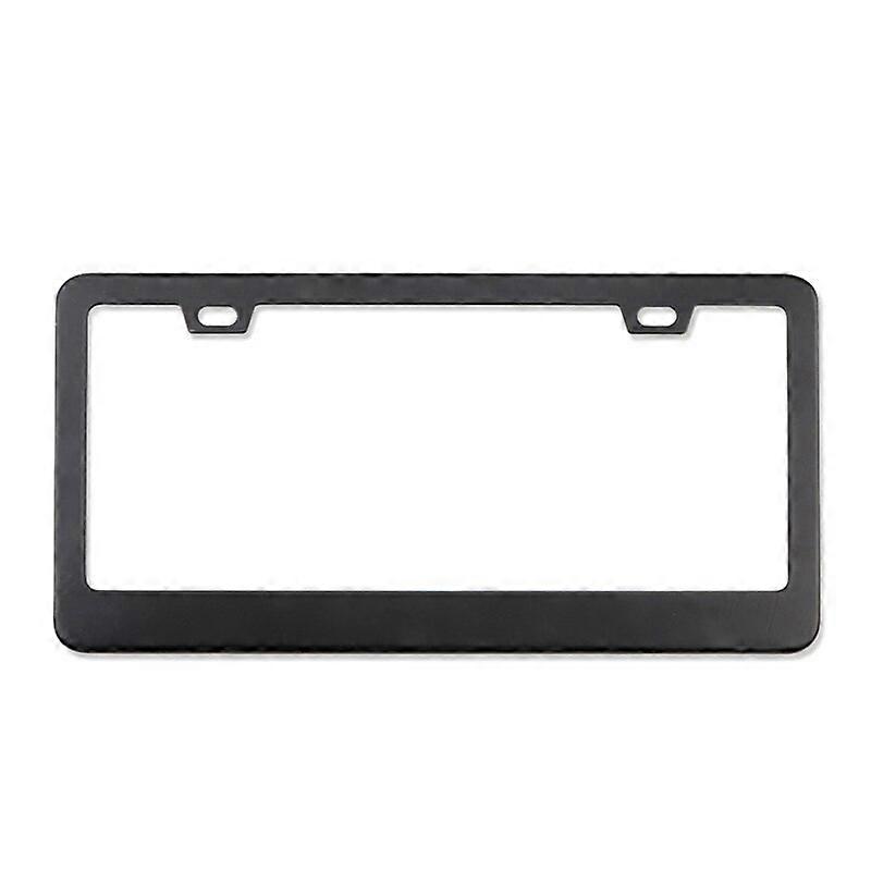 Stainless Steel Black Carbon Fiber License Plate Frame Suitable For USA Standard Car License Plate Holder 31CM*16CM