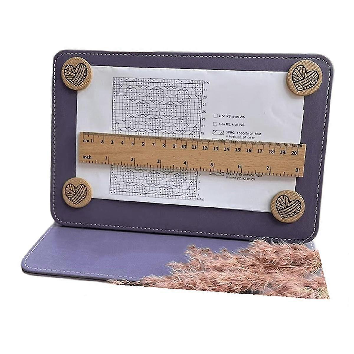 Chart Holder Knitting Tool, Knitting Tool Accessories Chart Holder,Knitting Pattern Holder,Crochet Pattern Holder Purple