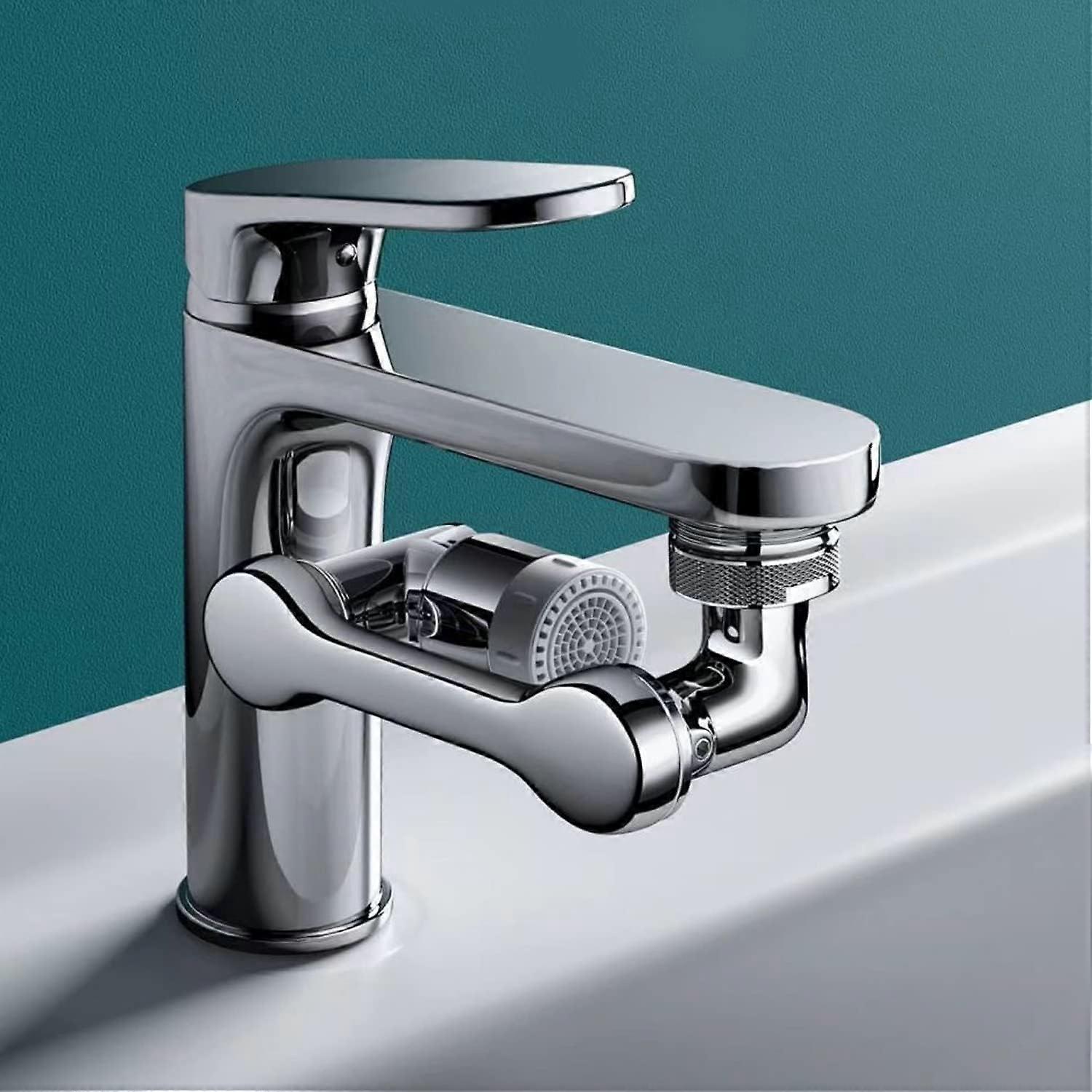 Faucet aerator, 1080 rotatable extension faucet aerator, durable splash-proof faucet extension, two-way water-saving faucet aerator.