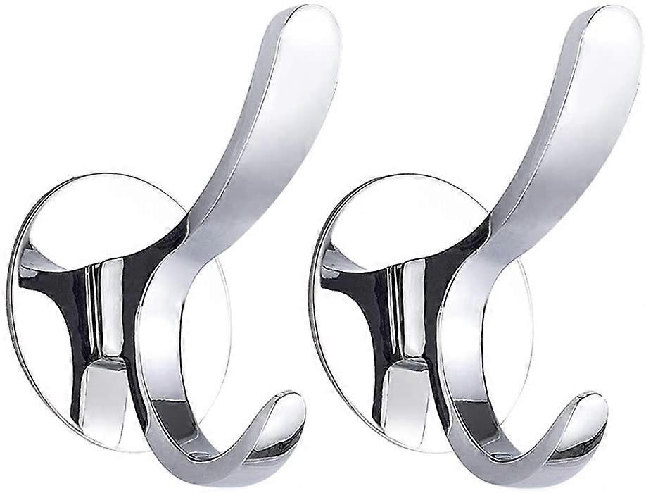 2 pieces Adhesive Hook Coat Hook Installation without damaging the wall
