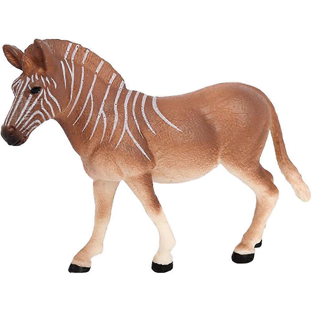 Realistic Simulation Zebrass Figurine Plastic Simulated Animal Model Artificial Zebrass Model