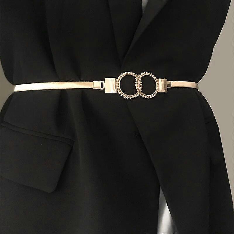 metall elastisk gullkjedebelte for kvinne kjole korsett luksus designer midjebelter kvinner jenter punk rock damer stropper linning