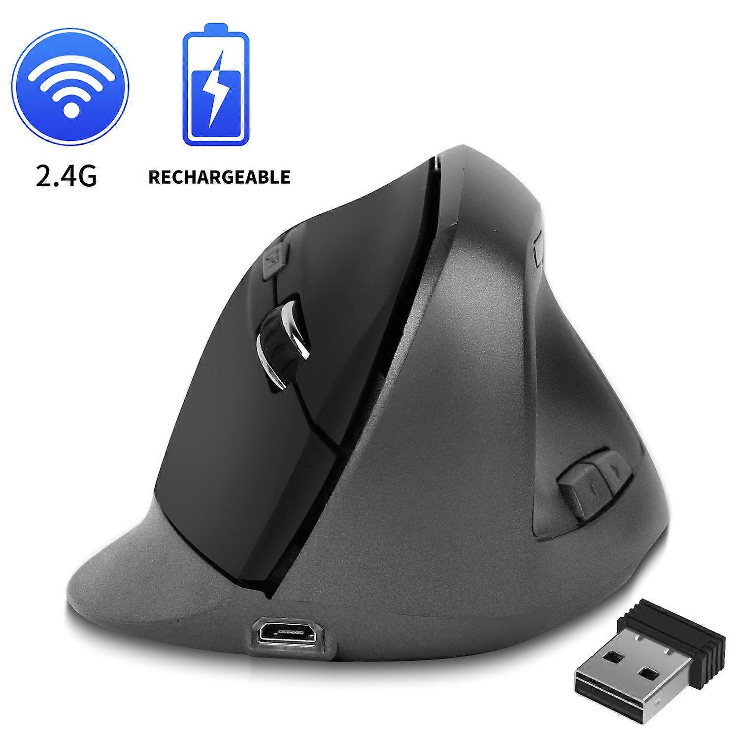 2.4GHz ergonomic mouse reîncărcabil optice verticale fără fir mouse-uri pentru laptop PC
