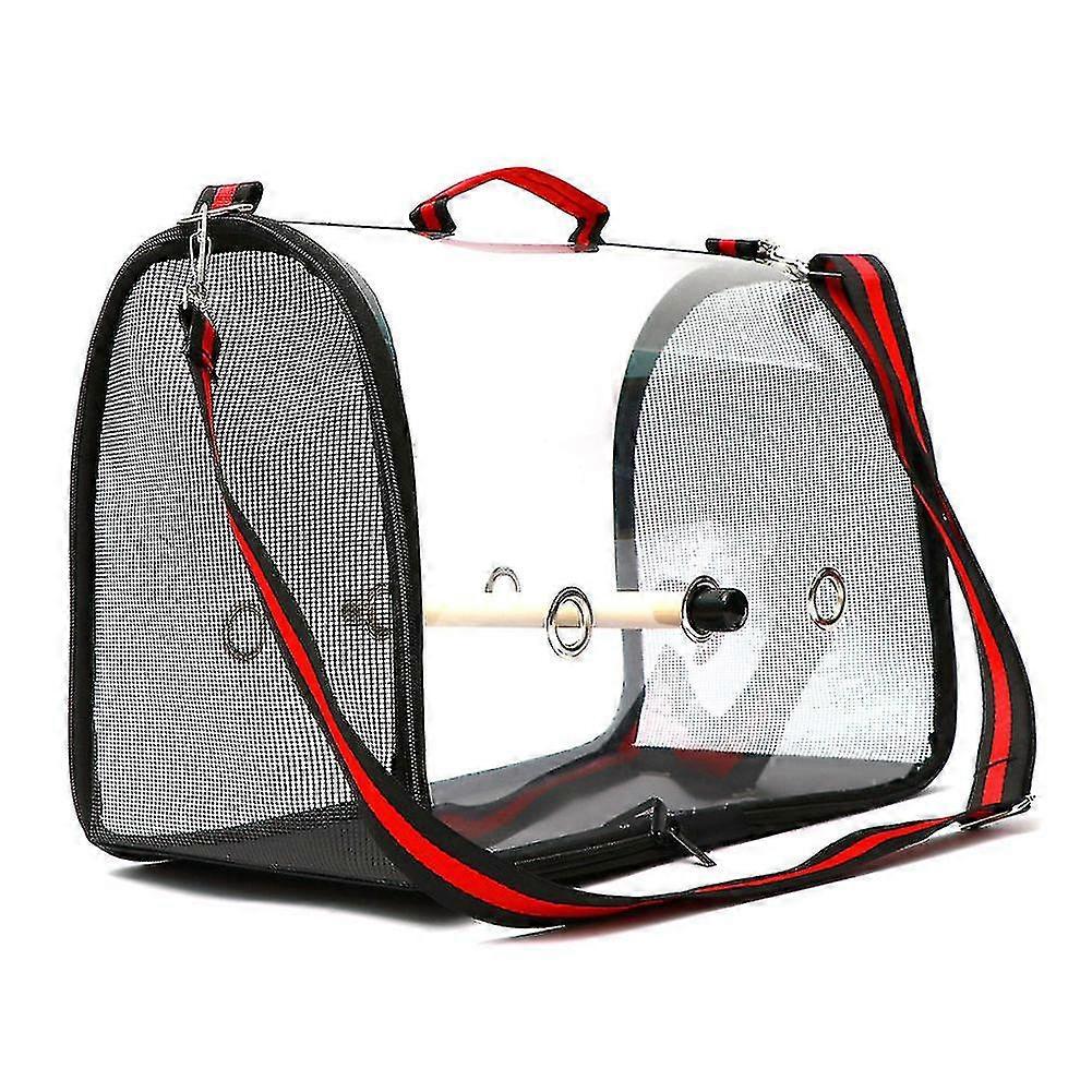 軽量の鳥のキャリアケージ透明透明なPvc通気性オウム旅行バッグ