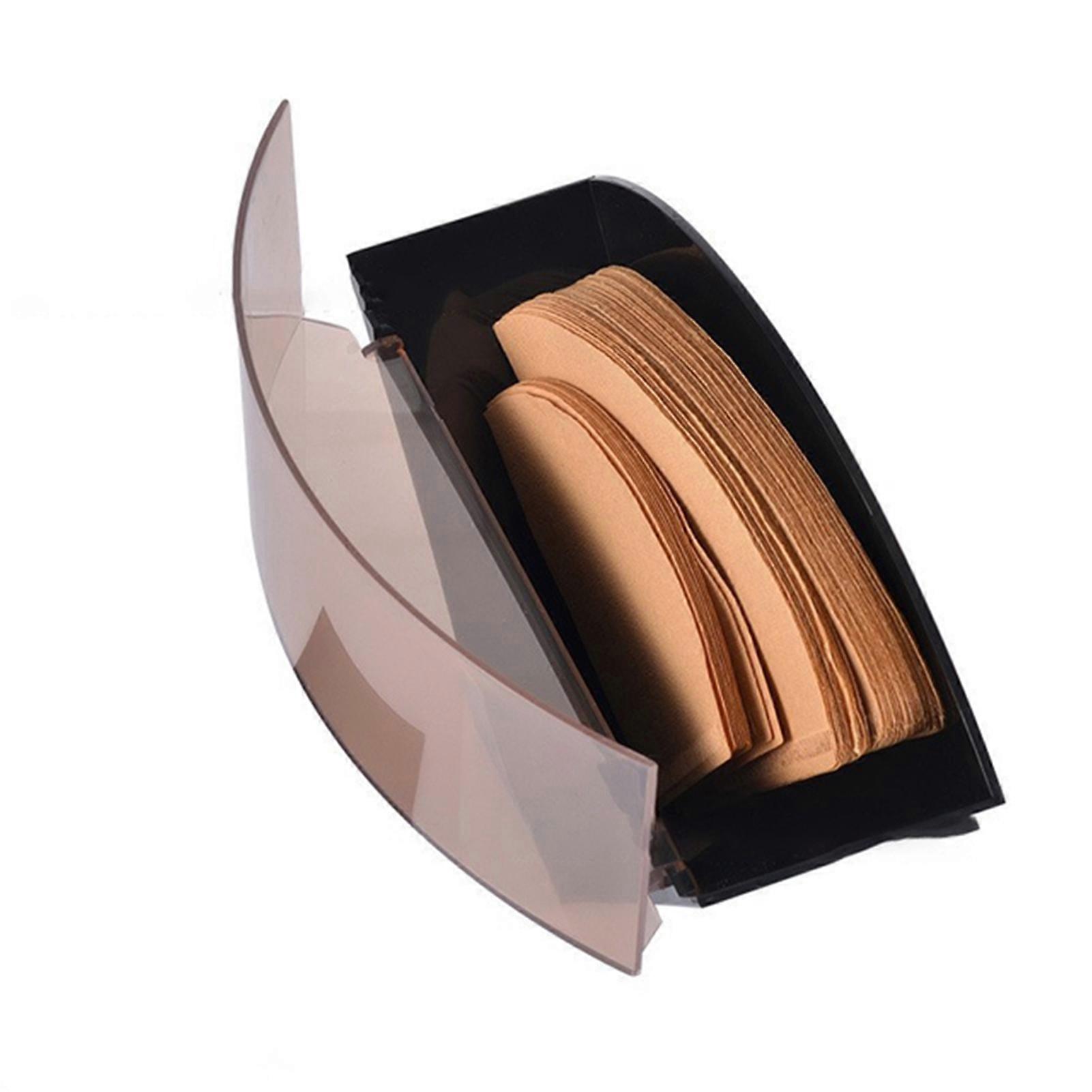 Coffee Filter Paper Box Dustproof Moisture Proof Reusable Ergonomic Design Wear-resistant Storage Large Capacity Long Lasting Storage Box Dining Room
