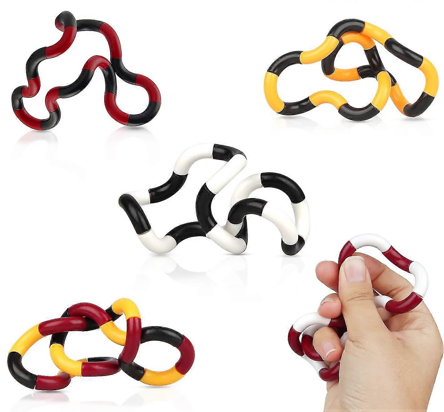 Pack Of 5 Fidget Twister Hand Toy, Hand Tangles Toy, Twister Fidget Toy, Hand Eye Coordination Toy