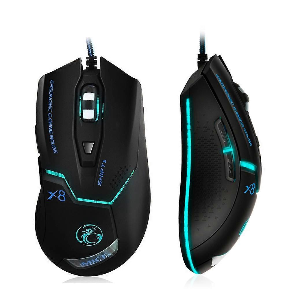iMICE X8 Gaming Wired Mouse Black