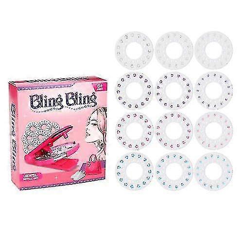 ساطع بلينغ الماس الشعر البريق دباسة آلة مجموعة الأحجار الكريمة لهدايا الديكور جديد