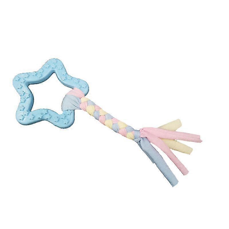 1 Pcbluepuppy Chew Toys, Interactive Cotton String Puppy Toys For Small Dogs Teething, Rubber Puppy Chew Toys Cute Toys
