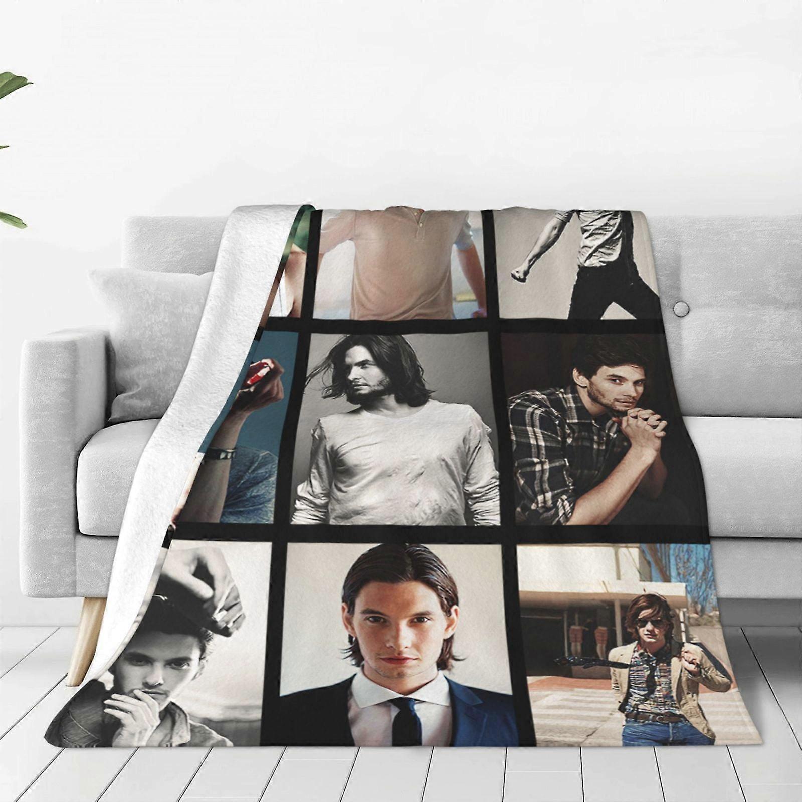 Ben Barnes Fleece Throw Blanket, Ultra Soft Cozy Luxury Fuzzy Blanket For Couch Bed Sofa, Lightweight Warm Plush Blankets Bedding For All Season141xMT