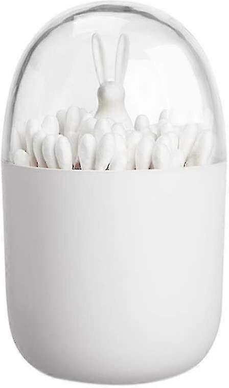 Plant Toothpick Box Reusable Animal Cotton Swab Storage Box Storage Jar (rabbit) T-x