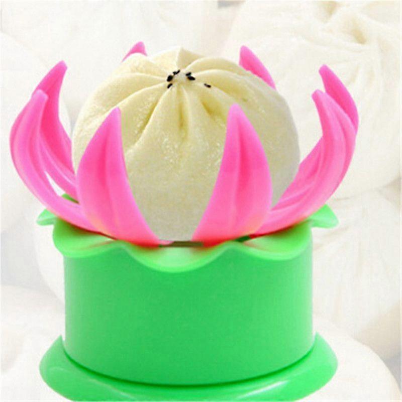 1Pcs Pastry Pie Steam Bun Dumpling Maker Mold Steamed Stuffed Bun Making Mold Color Random