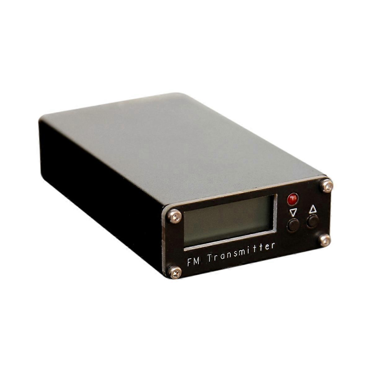 FM Transmitter Digital Display 0.5W 500MW Stereo 76-108M English Listening Multifunctional 2Km Tran