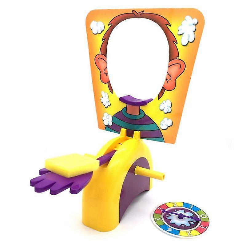 Single Interactive Cream Pie Smashing Machine Cream Face Punching Machine Toy Single Cream Desktop Game MachineCard Game