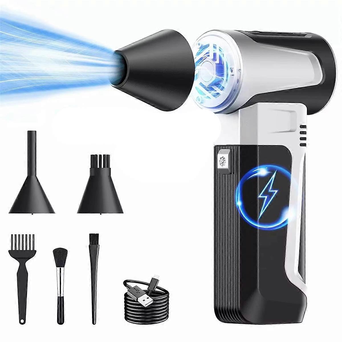 Mini Turbo Jet Fan Electric Dust Blower 160000RPM High Speed Brushless Motor 52m/S Adjustable Handh