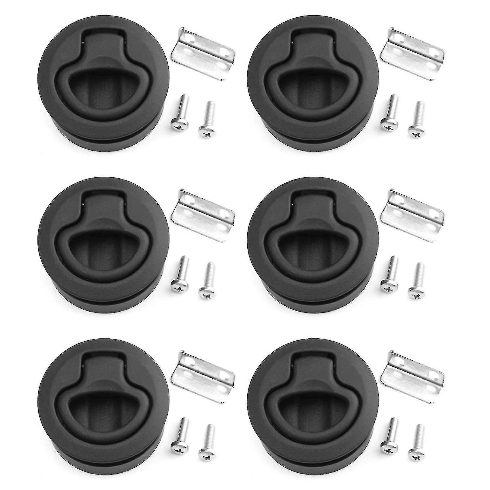 6x Slam Latch Hatch Round Pull Latch 1/2 Inch Door Replace M1-63 Rv Marine-A1