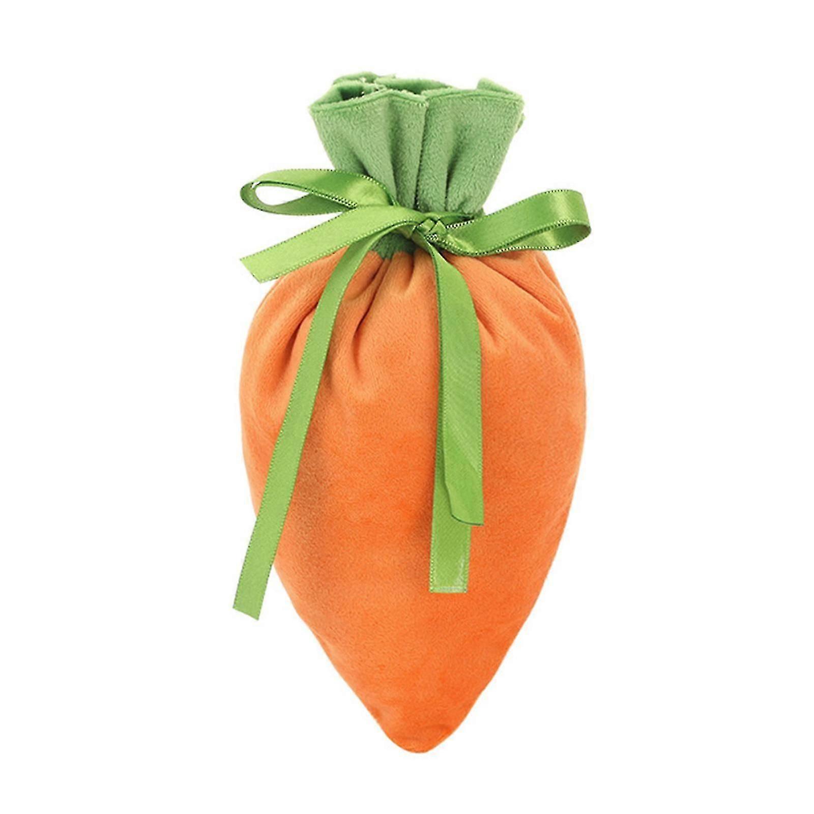 Easter Gift Bag Carrot Candy Bags with Drawstring for Cookie Snack Decorations Party